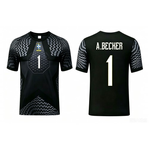 Muški Nogometni Dres Brazil Alisson Becker #1 Golmanski Domaci SP 2026 Kratak Rukav